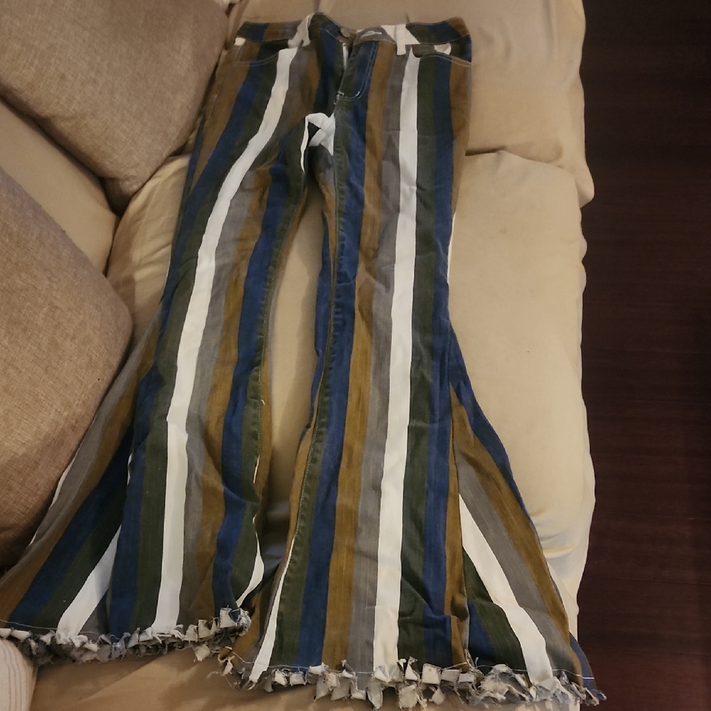 Striped Flared Pants For A Gypsy Soul With 70s Vibes